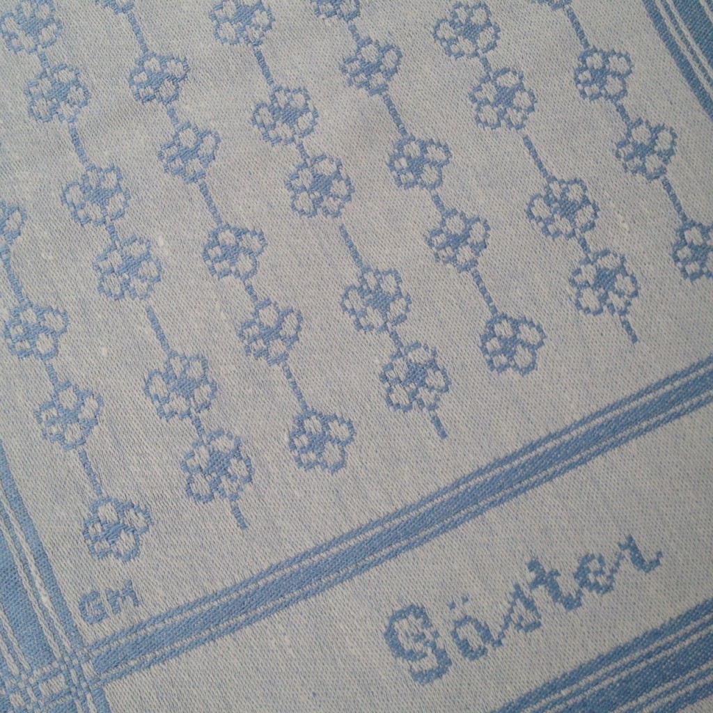 Dahlåkra - Gästhandduk 35x50 cm, ljusblå