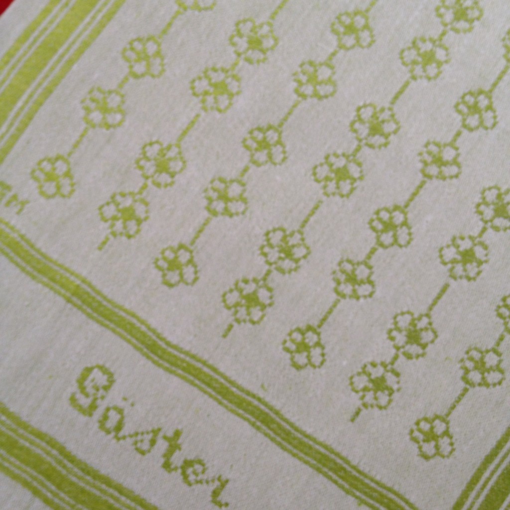 Dahlåkra - Gästhandduk 35x50 lime